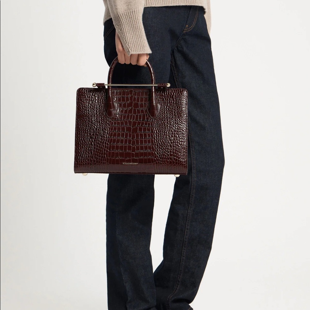 Strathberry Midi Tote
Lizard-embossed leather, Black - Picture 9 of 9